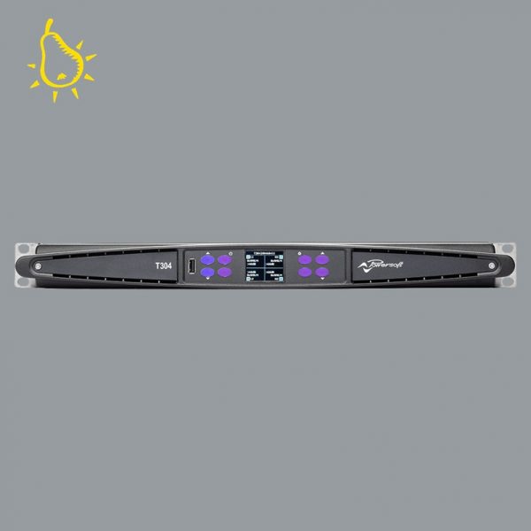 Powersoft T304_ 4 Kanal Endstufe DSP+Dante  4x750 Watt/4 Ohm Vierkanal-Audioendstufe
