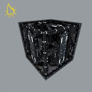 LEDitgo Sytaq RA129ix V1 LED-Modul 1.29mm, 496x496mm 45° LED-Modul für Cube/Ecke