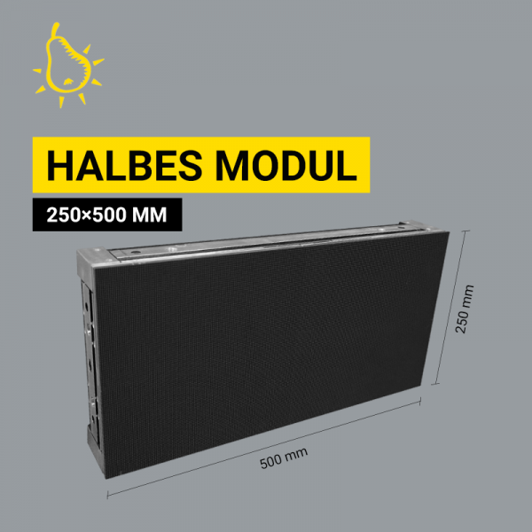 LEDitgo "halbes" rX-ONE LED-Modul 1,9mm, 1000Nit, 500x250mm, 256x128px LED-Modul