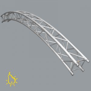 GlobalTruss F32 4,00m Außendurchmesser, Kreisteil = 90° Zweiholmtraversenkreis 1/4