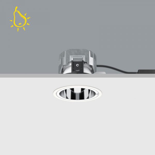 Erco Quintessence LED Größe 4, Darklightreflektor 18W 4.000K (45002.000) Einflammiges Einbaudownlight